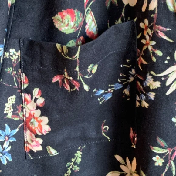 Anthropologie Pilcro Cropped Waist-Tie Blouse L - Picture 8 of 12